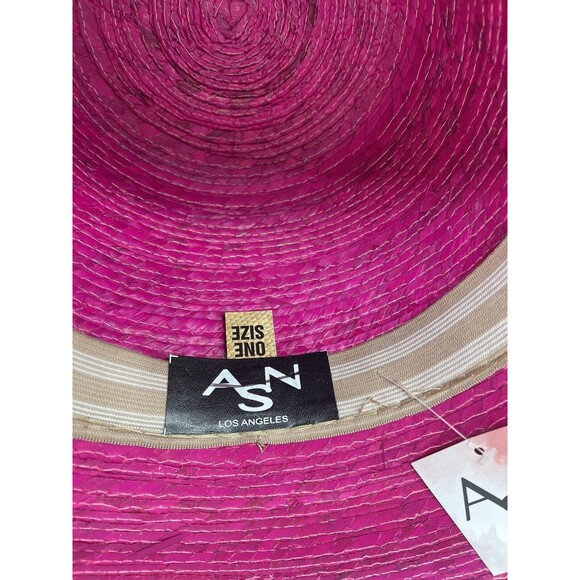 Anthropologie ASN Straw Hat High Crown Preppy Boho Vacay City Summer Sz OS NWT - Picture 10 of 12